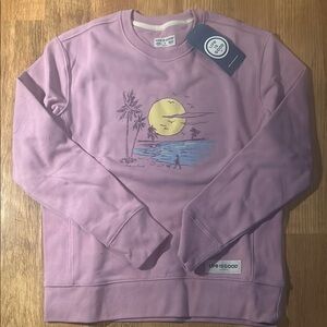 Life is Good Men's Pink Sweater